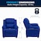 Flash Furniture Kids Recliner, 26" to 39" x 28", Upholstery Color: Blue, Frame Material: Hardwood, Plastic BT-7985-KID-BLUE-GG - alternate 9